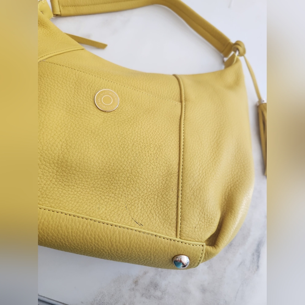 Isaac Mizrahi Yellow Handbag. Perfect Summer Color! - Picture 9 of 15